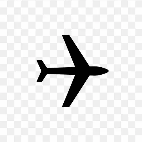 Airplane icon silhouette free png